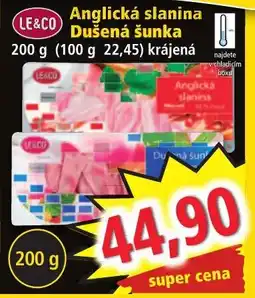 Norma Anglická slanina Dušená šunka nabídka