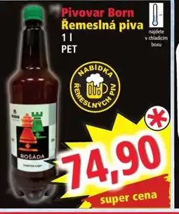 Norma Pivovar Born Řemeslná piva nabídka