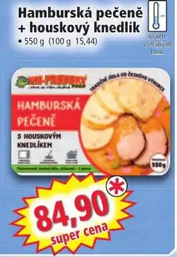 Norma Hamburská pečeně + houskový knedlík nabídka