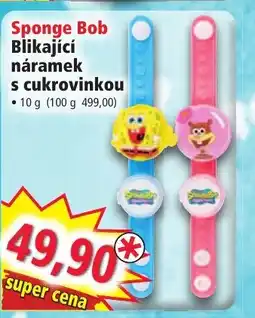 Norma Sponge Bob Blikající náramek s cukrovinkou nabídka