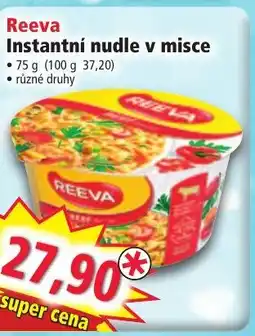 Norma Reeva Instantní nudle v misce nabídka