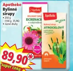 Norma Apotheke Bylinné sirupy nabídka