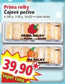 Norma Prima rolky Čajové pečivo nabídka