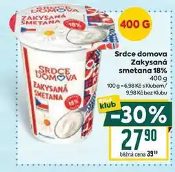 Billa Srdce domova Zakysaná smetana 18% nabídka
