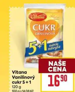 Billa Vitana Vanilinový cukr 5+1 120 g nabídka