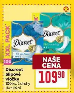 Billa Discreet Slipové vložky 100 ks nabídka