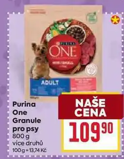 Billa Purina One Granule pro psy nabídka