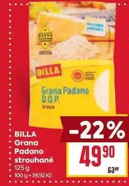 Billa BILLA Grana Padano strouhané nabídka