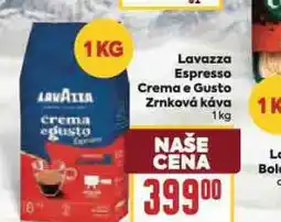Billa Lavazza espresso crema e gusto zrnková káva nabídka