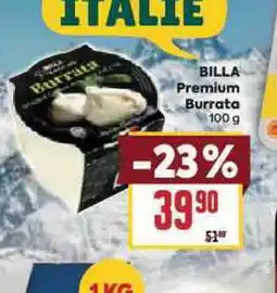 Billa Billa premium burrata nabídka