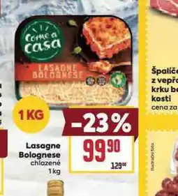 Billa Lasagne bologne nabídka