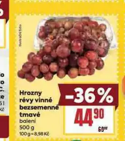 Billa Hrozny révy vinné bezsemenné tmavé nabídka