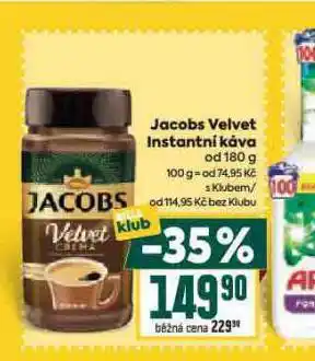 Billa Jacobs velvet instantní káva nabídka