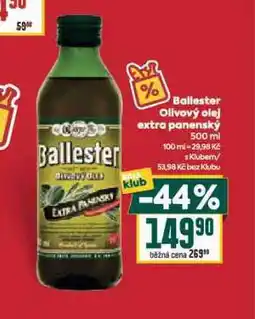 Billa Ballester olivový olej extra panenský nabídka