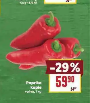 Billa Paprika kapie nabídka