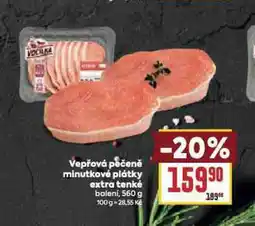 Billa Vepřová pečeně minutkové plátky extra tenké nabídka