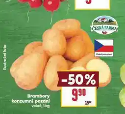 Billa Brambory konzumní pozní nabídka