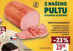 Billa Debrecínská pečeně nabídka