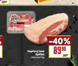 Billa Vepřový bok špička nabídka