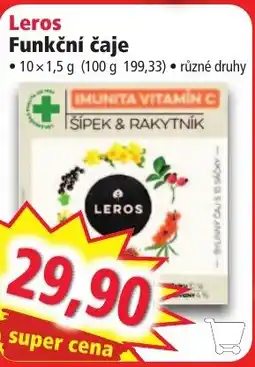 Norma Leros Funkční čaje nabídka
