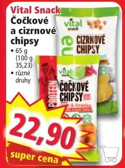 Norma Vital Snack Čočkové a cizrnové chipsy nabídka