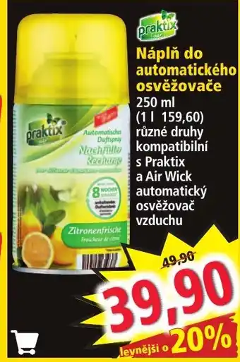 Norma Náplň do automatického osvěžovače nabídka