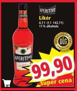 Norma APERITIVO Likér nabídka
