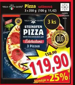 Norma Pizza salámová nabídka