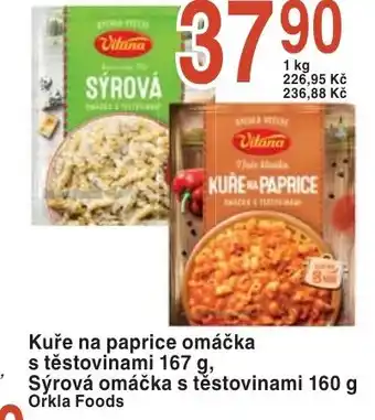 Vitana Kuře na paprice omáčka s těstovinami