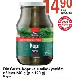 Coop hb Dle Gusta Kopr ve sladkokyselém nálevu nabídka