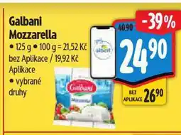 Albert Galbani mozzarella nabídka