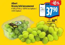 Albert Hrozny bílé bezsemenné nabídka