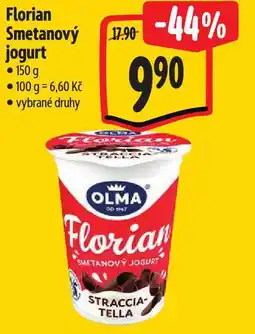 Albert Florian smetanový jogurt nabídka