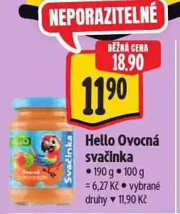 Albert Hello ovocná svačinka nabídka