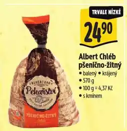 Albert Chléb pšenično-žitný nabídka