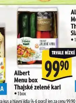 Albert Menu box thajské zelené kari nabídka