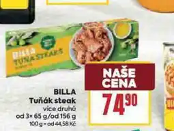 Billa Billa tuňák steak nabídka