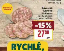 Billa Davelská šunková tlačenka nabídka