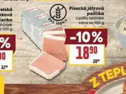 Billa Písecká játrová paštika nabídka
