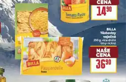 Billa Billa těstoviny vaječné nabídka