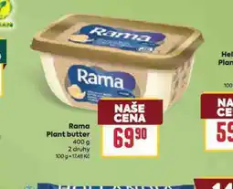 Billa Rama plant butter nabídka