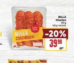 Billa Billa chorizo nabídka
