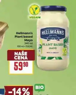 Billa Hellmann´s plant based mayo nabídka