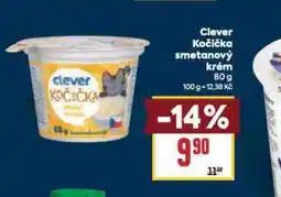 Billa Clever kočička smetanový krém nabídka