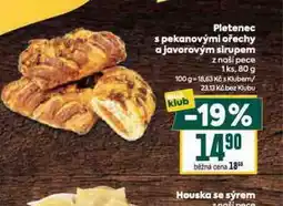 Billa Pletenec s pekanovými ořechy a javorovým sirupem nabídka