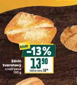 Billa Závin tvarohový nabídka