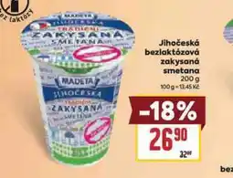 Billa Jihočeská bezlektózová zakysaná smetana nabídka