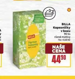 Billa Billa kapesníčky v boxu nabídka