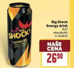 Billa Big shock energy drink nabídka