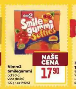 Billa Nimm2 smilegummi nabídka